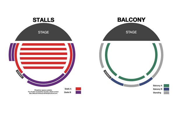 Drag Queens vs Aliens seating plan