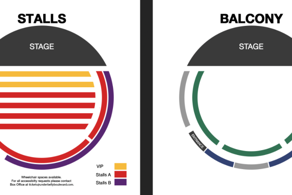 Heated Rivalry: The Unauthorized Musical Parody seating plan